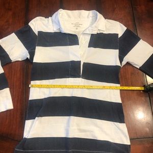 J. Crew striped rugby polo shirt